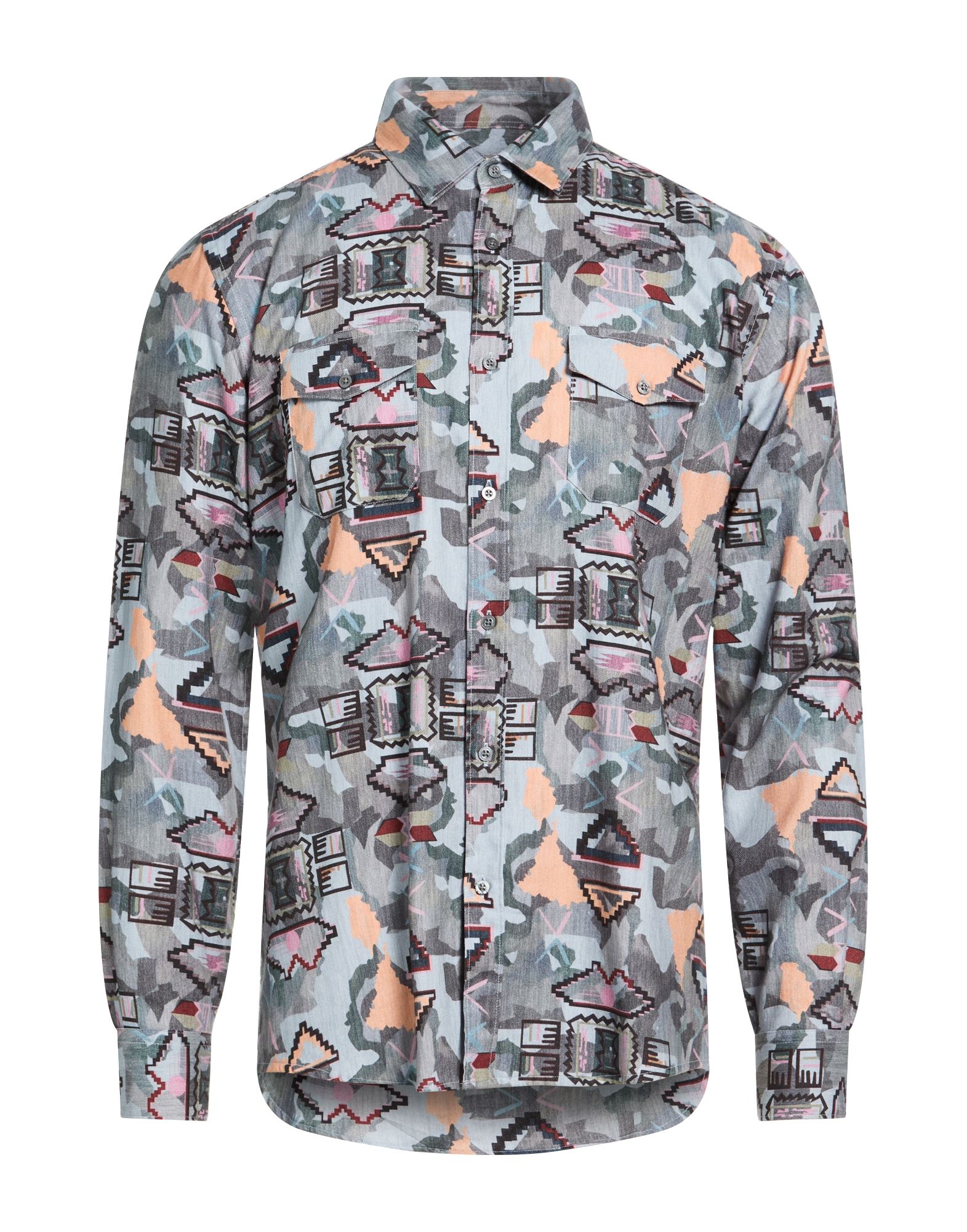 DANIELE ALESSANDRINI HOMME Hemd Herren Grau von DANIELE ALESSANDRINI HOMME