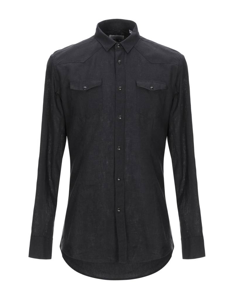 DANIELE ALESSANDRINI HOMME Hemd Herren Schwarz von DANIELE ALESSANDRINI HOMME