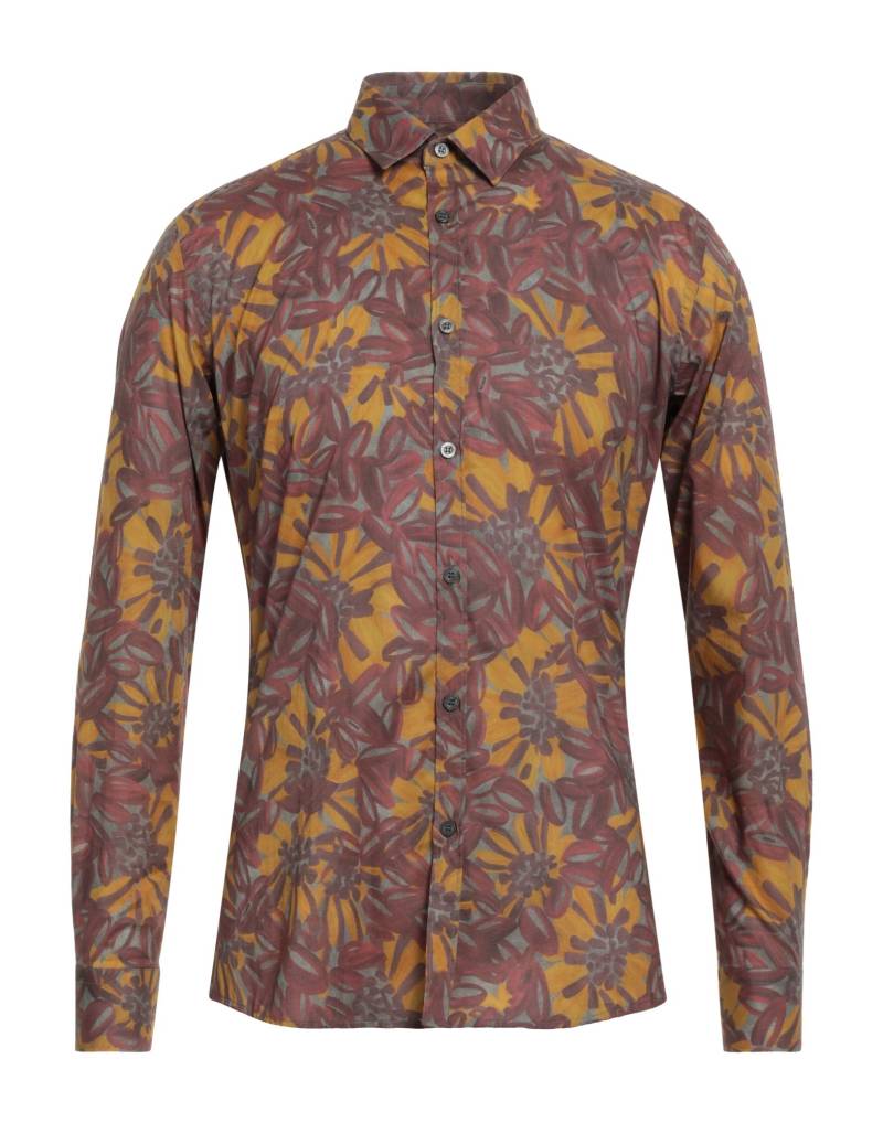 DANIELE ALESSANDRINI HOMME Hemd Herren Ziegelrot von DANIELE ALESSANDRINI HOMME