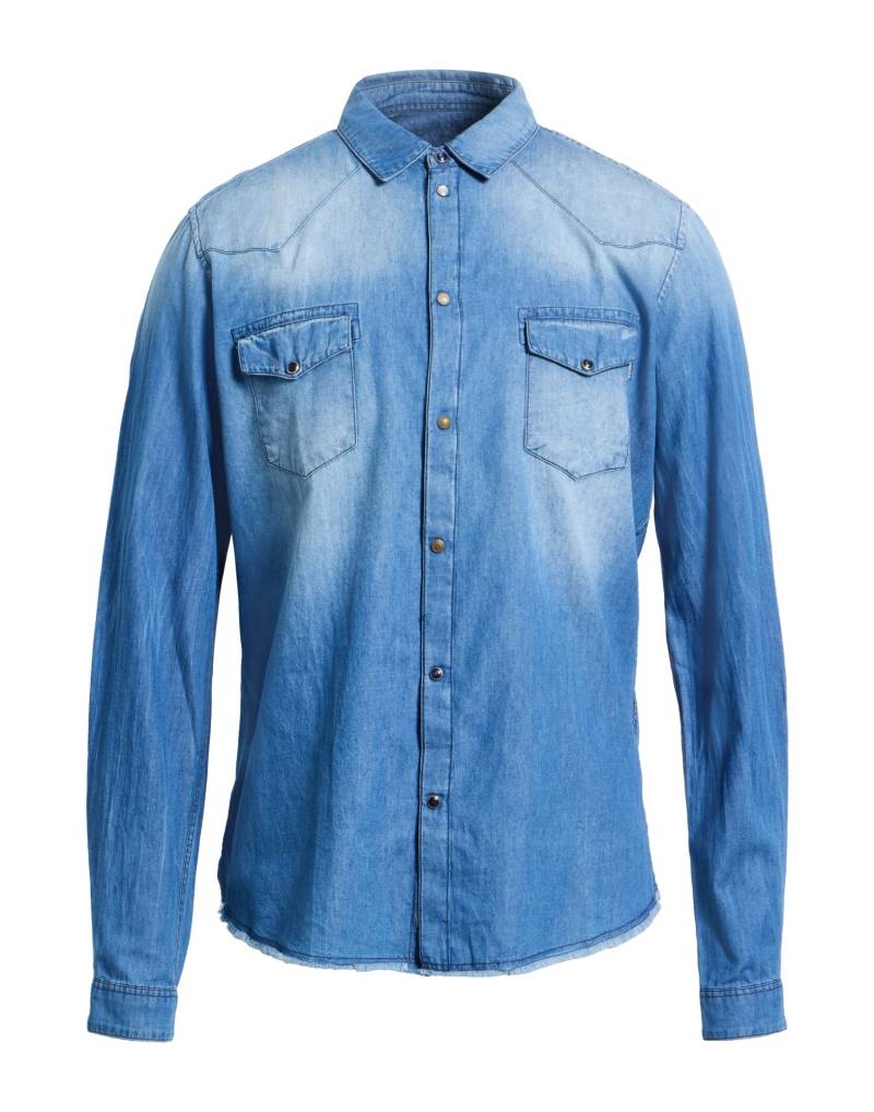 DANIELE ALESSANDRINI HOMME Jeanshemd Herren Blau von DANIELE ALESSANDRINI HOMME