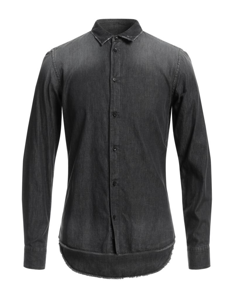 DANIELE ALESSANDRINI HOMME Jeanshemd Herren Schwarz von DANIELE ALESSANDRINI HOMME