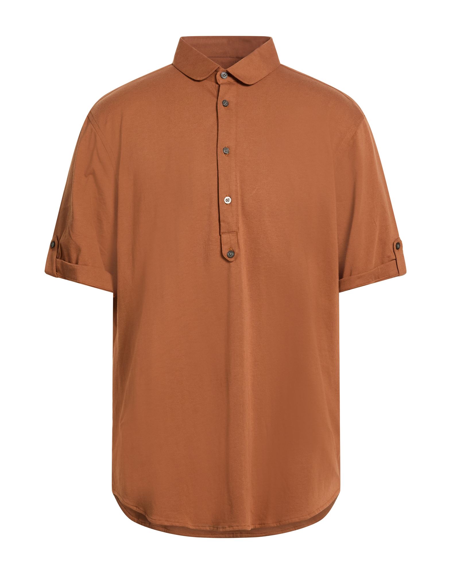 DANIELE ALESSANDRINI HOMME Poloshirt Herren Braun von DANIELE ALESSANDRINI HOMME