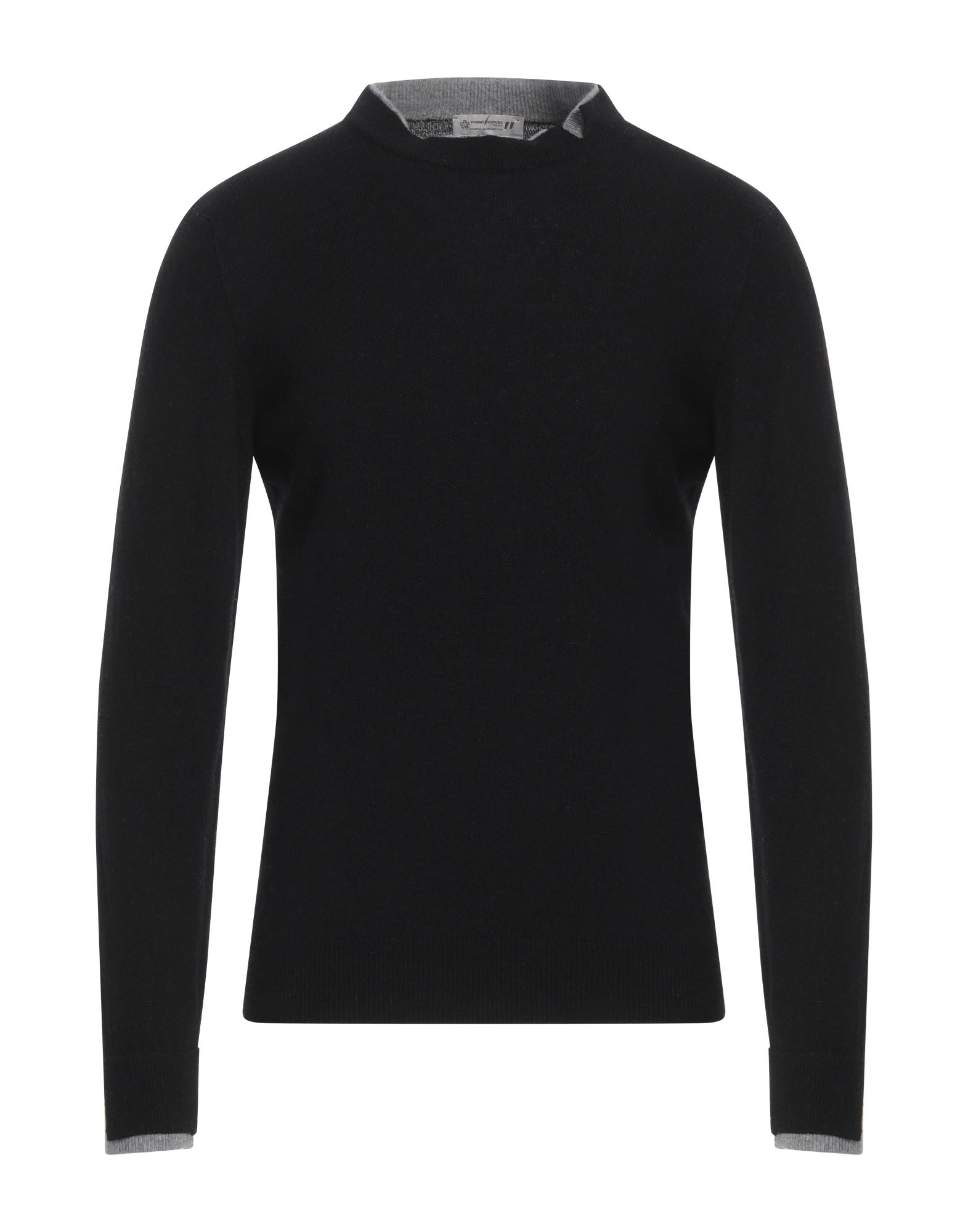 DANIELE ALESSANDRINI HOMME Pullover Herren Schwarz von DANIELE ALESSANDRINI HOMME