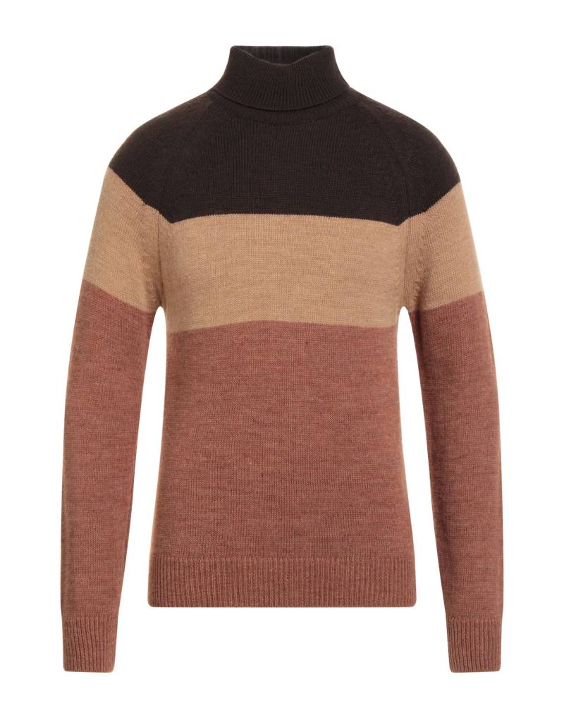 DANIELE ALESSANDRINI HOMME Rollkragenpullover Herren Dunkelbraun von DANIELE ALESSANDRINI HOMME