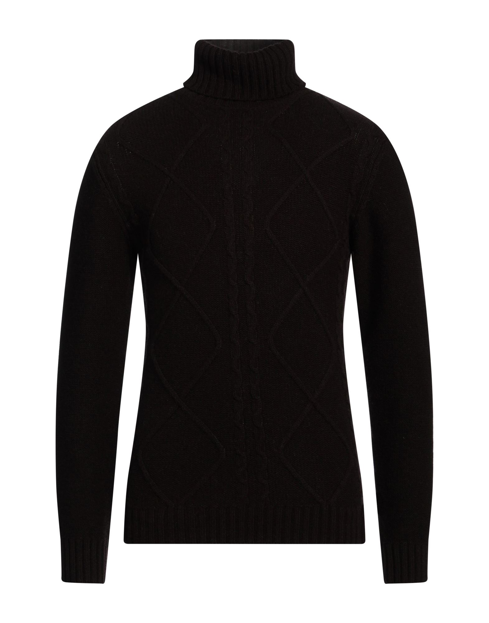 DANIELE ALESSANDRINI HOMME Rollkragenpullover Herren Dunkelbraun von DANIELE ALESSANDRINI HOMME