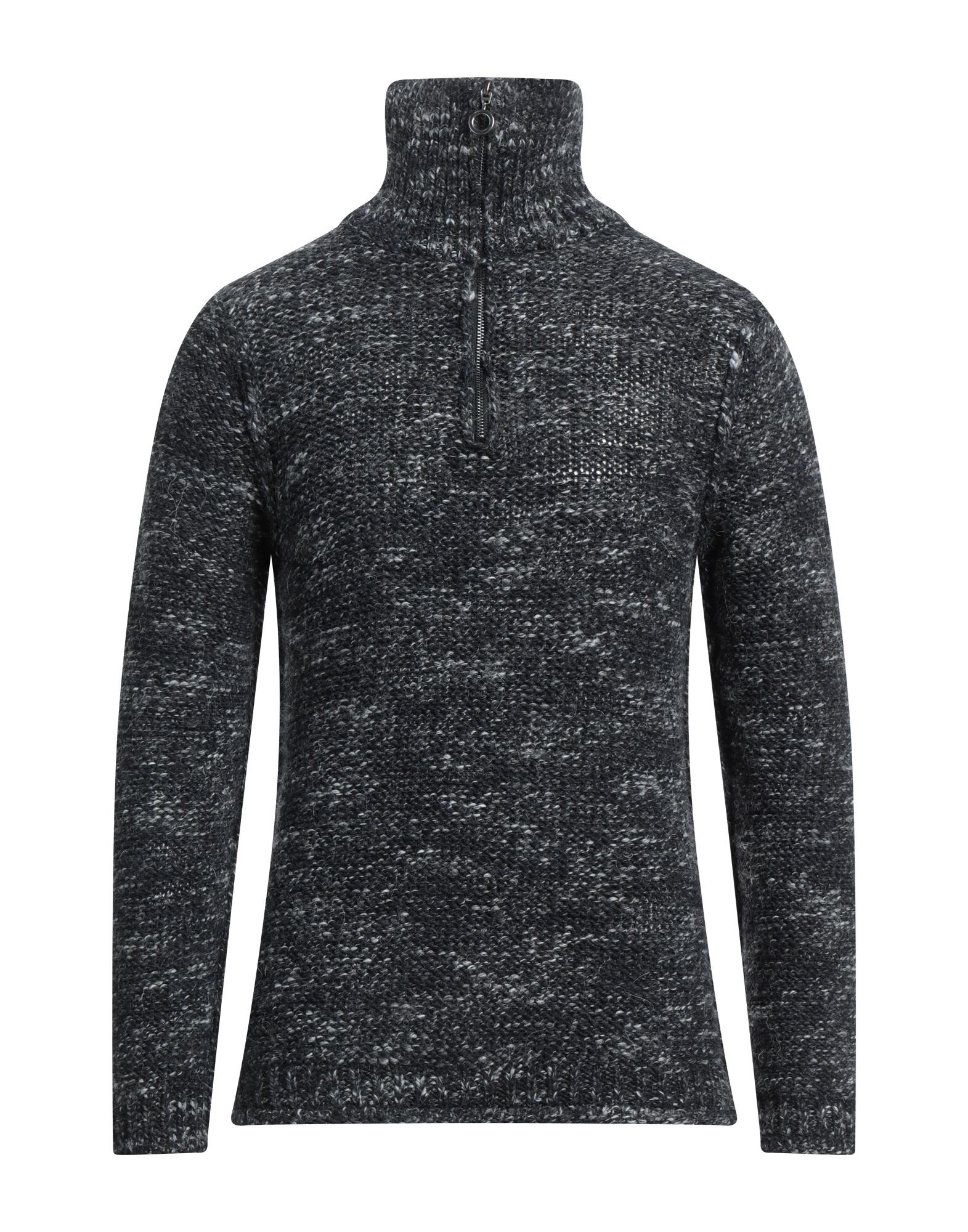 DANIELE ALESSANDRINI HOMME Rollkragenpullover Herren Schwarz von DANIELE ALESSANDRINI HOMME