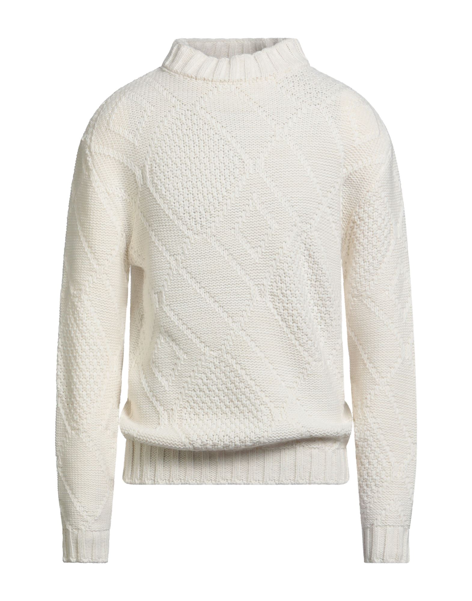 DANIELE ALESSANDRINI HOMME Rollkragenpullover Herren Weiß von DANIELE ALESSANDRINI HOMME