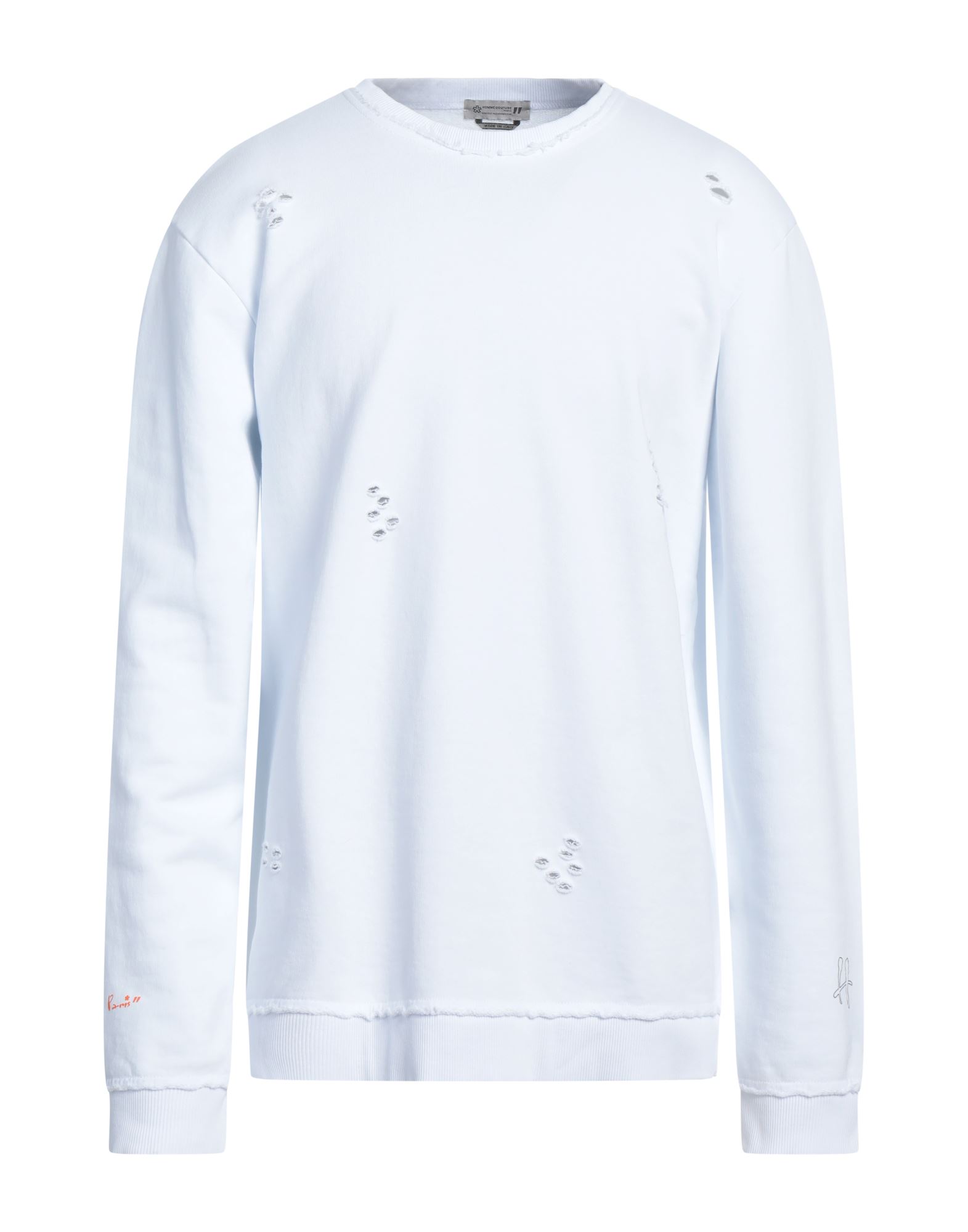 DANIELE ALESSANDRINI HOMME Sweatshirt Herren Weiß von DANIELE ALESSANDRINI HOMME