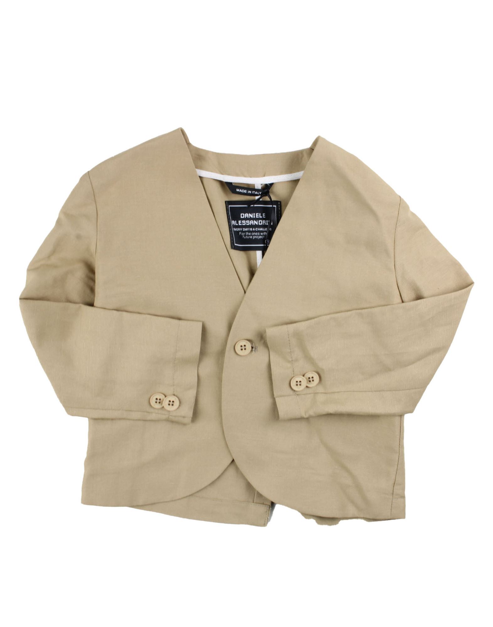 DANIELE ALESSANDRINI Blazer Kinder Beige von DANIELE ALESSANDRINI