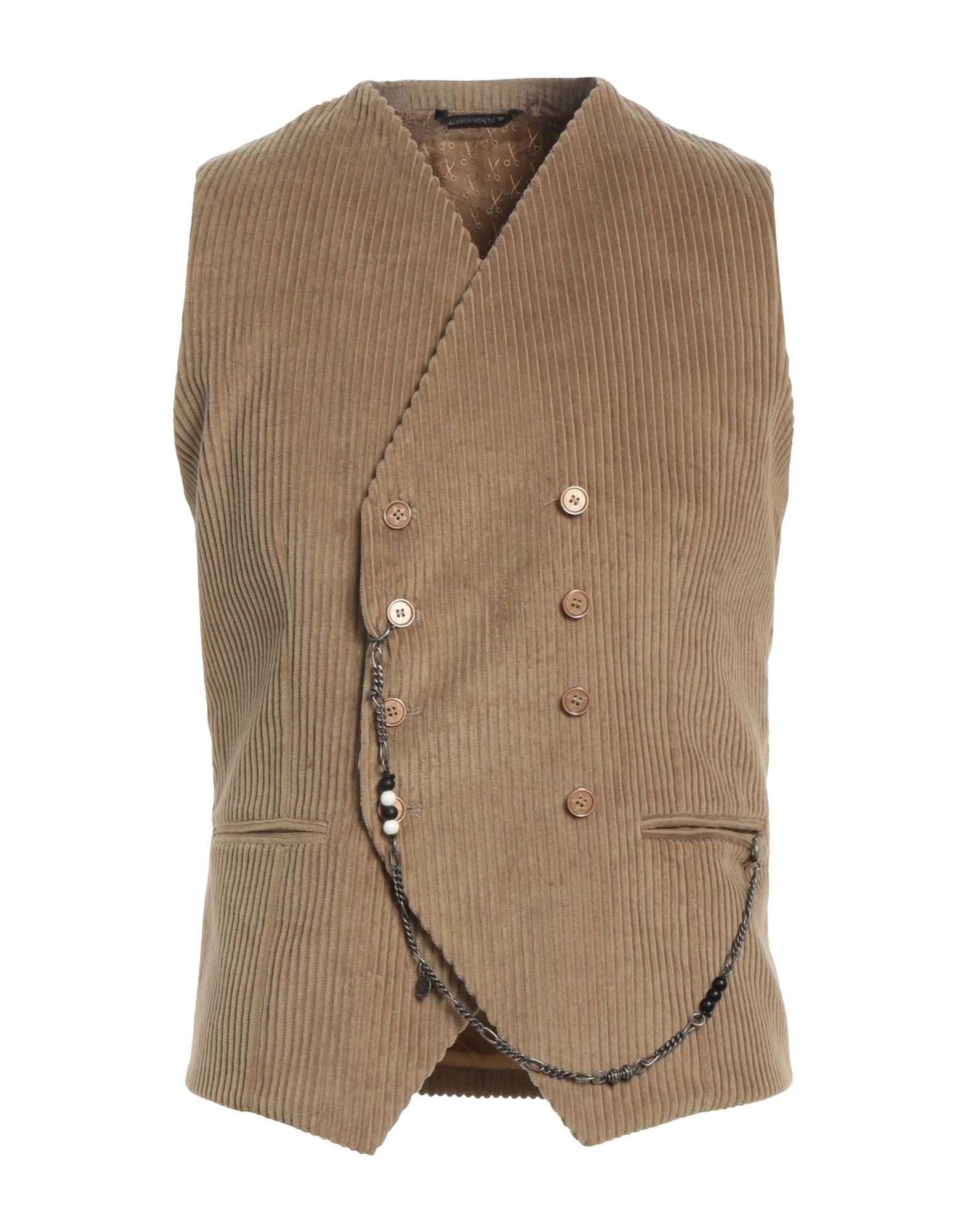 DANIELE ALESSANDRINI Couture-weste Herren Khaki von DANIELE ALESSANDRINI