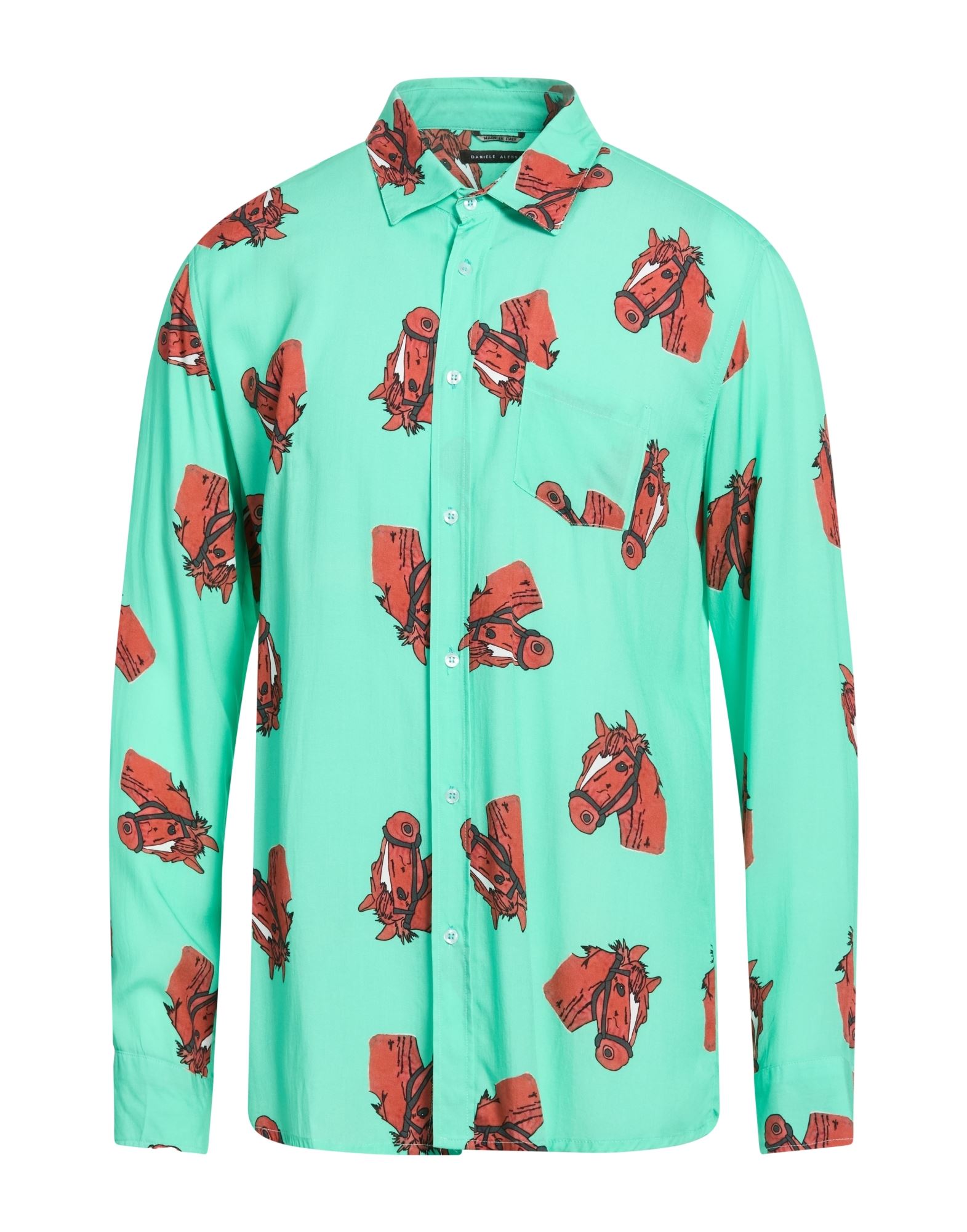 DANIELE ALESSANDRINI Hemd Herren Grün von DANIELE ALESSANDRINI