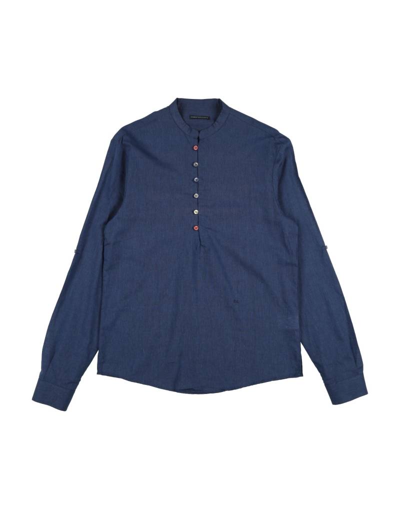 DANIELE ALESSANDRINI Hemd Kinder Marineblau von DANIELE ALESSANDRINI