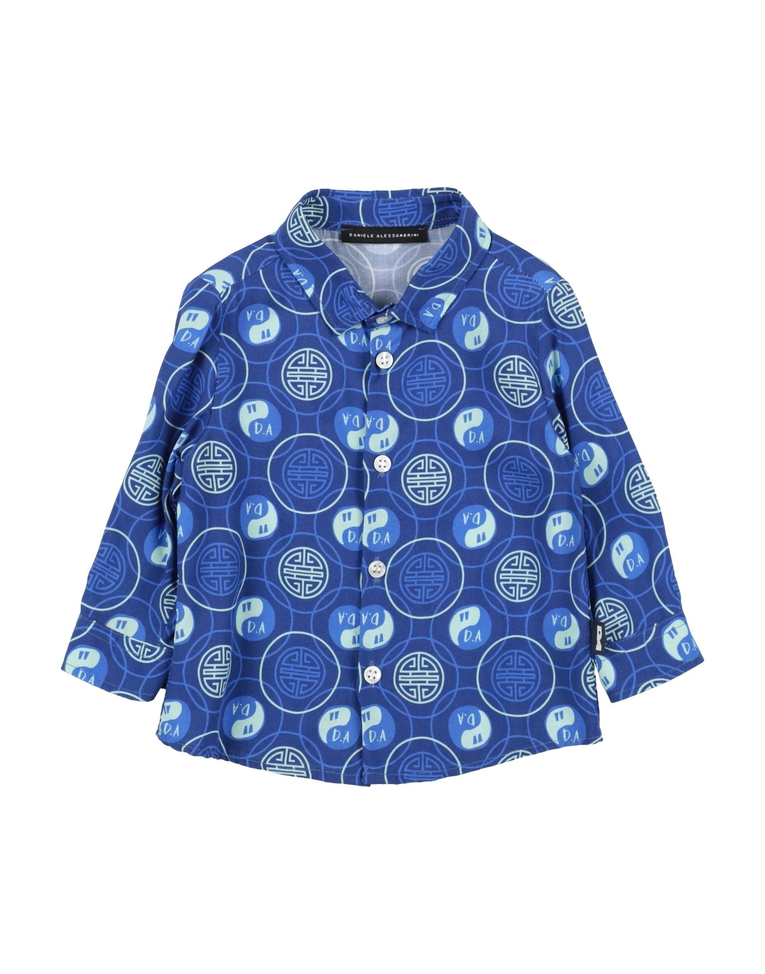 DANIELE ALESSANDRINI Hemd Kinder Marineblau von DANIELE ALESSANDRINI