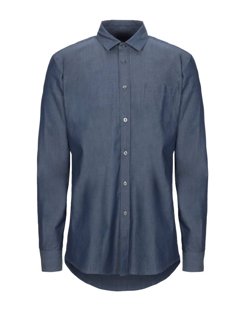 DANIELE ALESSANDRINI Jeanshemd Herren Blau von DANIELE ALESSANDRINI