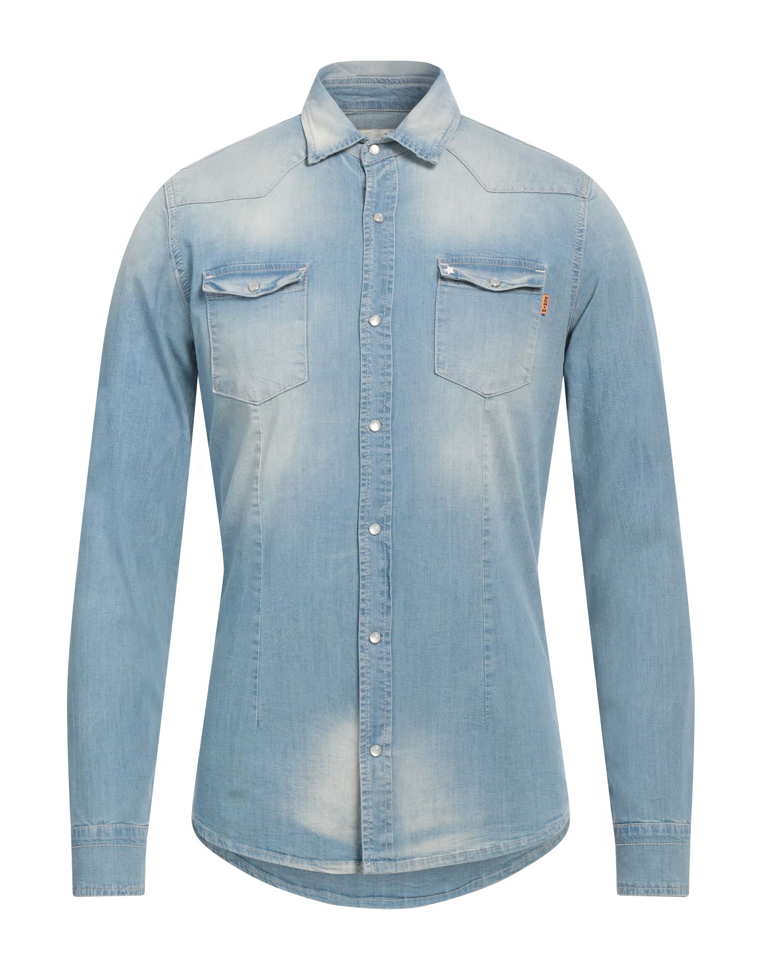 DANIELE ALESSANDRINI Jeanshemd Herren Blau DANIELE ALESSANDRINI Jeanshemd Herren Blau von DANIELE ALESSANDRINI