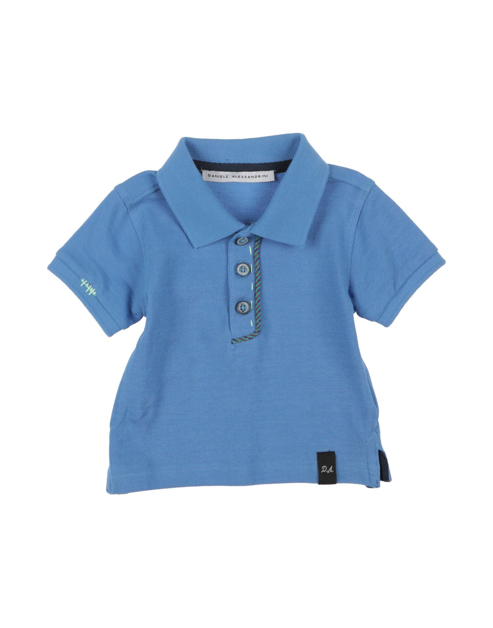 DANIELE ALESSANDRINI Poloshirt Kinder Azurblau von DANIELE ALESSANDRINI