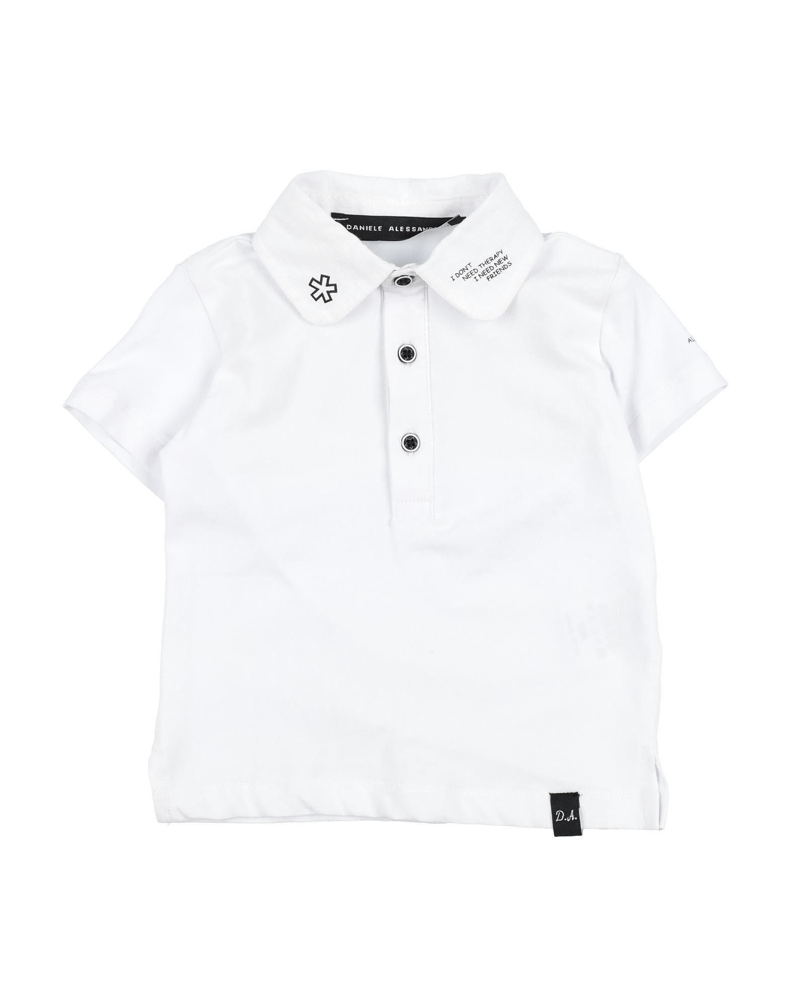 DANIELE ALESSANDRINI Poloshirt Kinder Weiß von DANIELE ALESSANDRINI