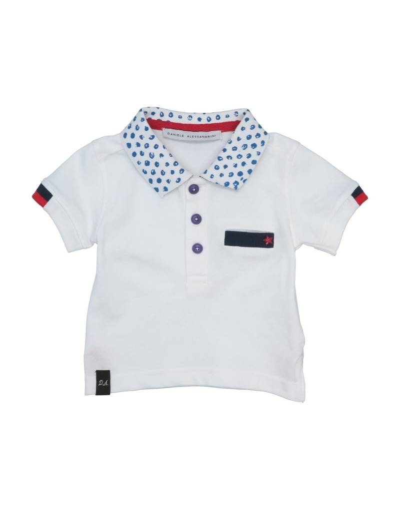 DANIELE ALESSANDRINI Poloshirt Kinder Weiß von DANIELE ALESSANDRINI