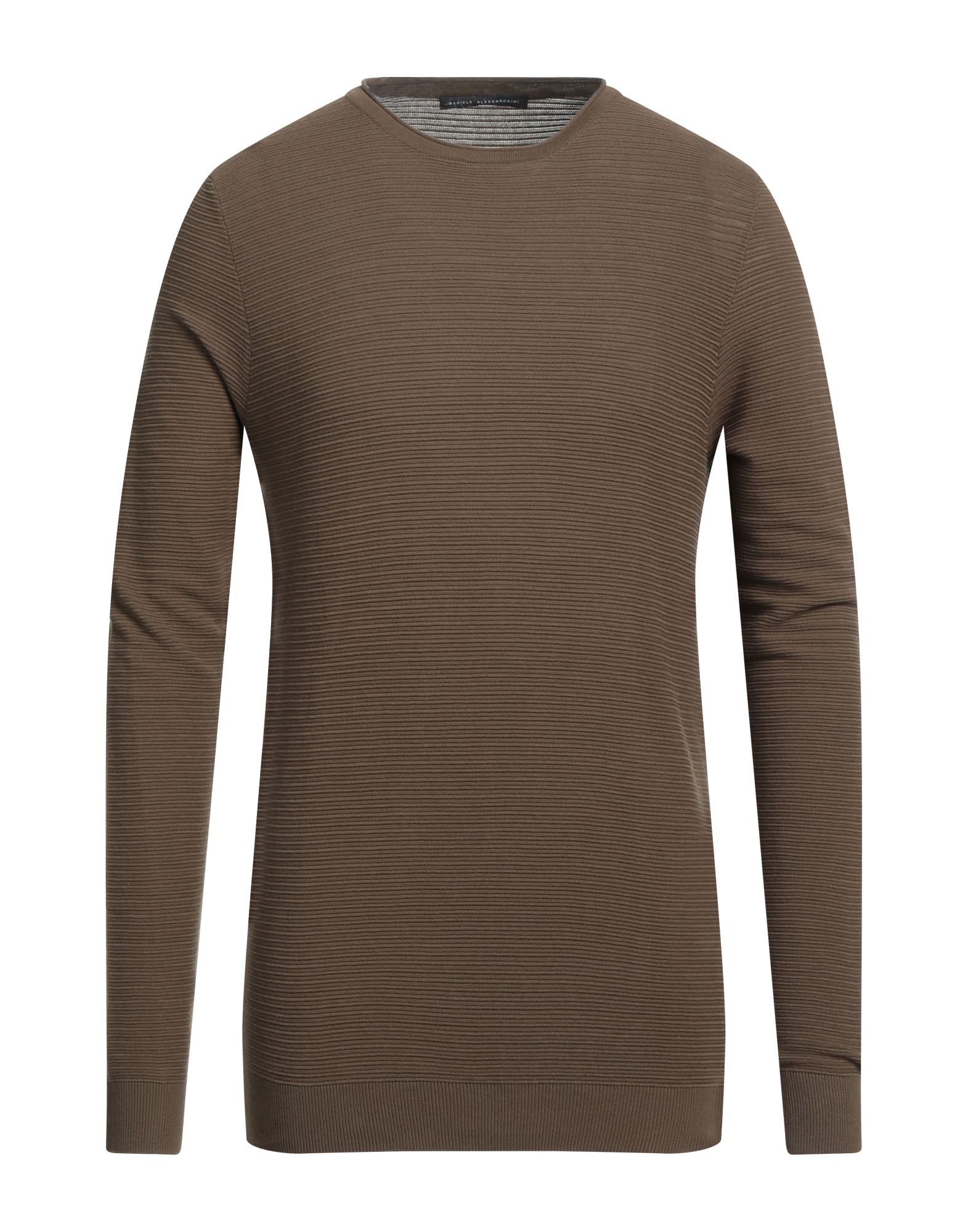 DANIELE ALESSANDRINI Pullover Herren Khaki von DANIELE ALESSANDRINI