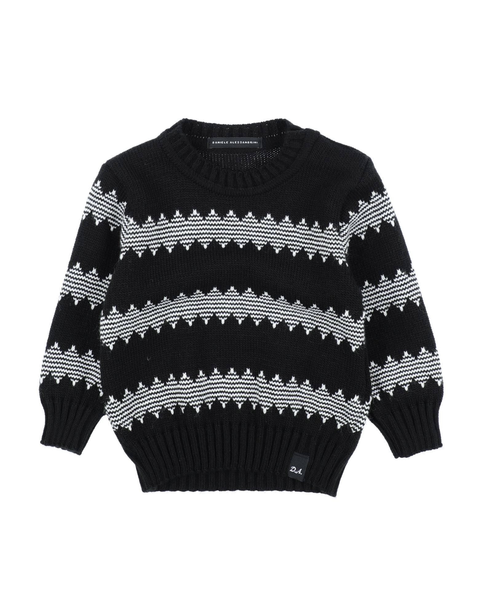 DANIELE ALESSANDRINI Pullover Kinder Schwarz von DANIELE ALESSANDRINI