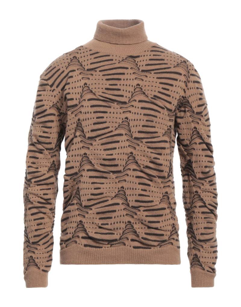 DANIELE ALESSANDRINI Rollkragenpullover Herren Kamel von DANIELE ALESSANDRINI