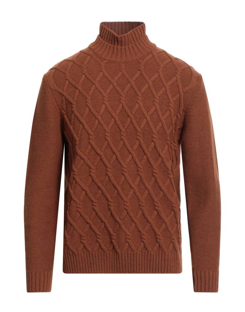 DANIELE ALESSANDRINI Rollkragenpullover Herren Lederfarben von DANIELE ALESSANDRINI