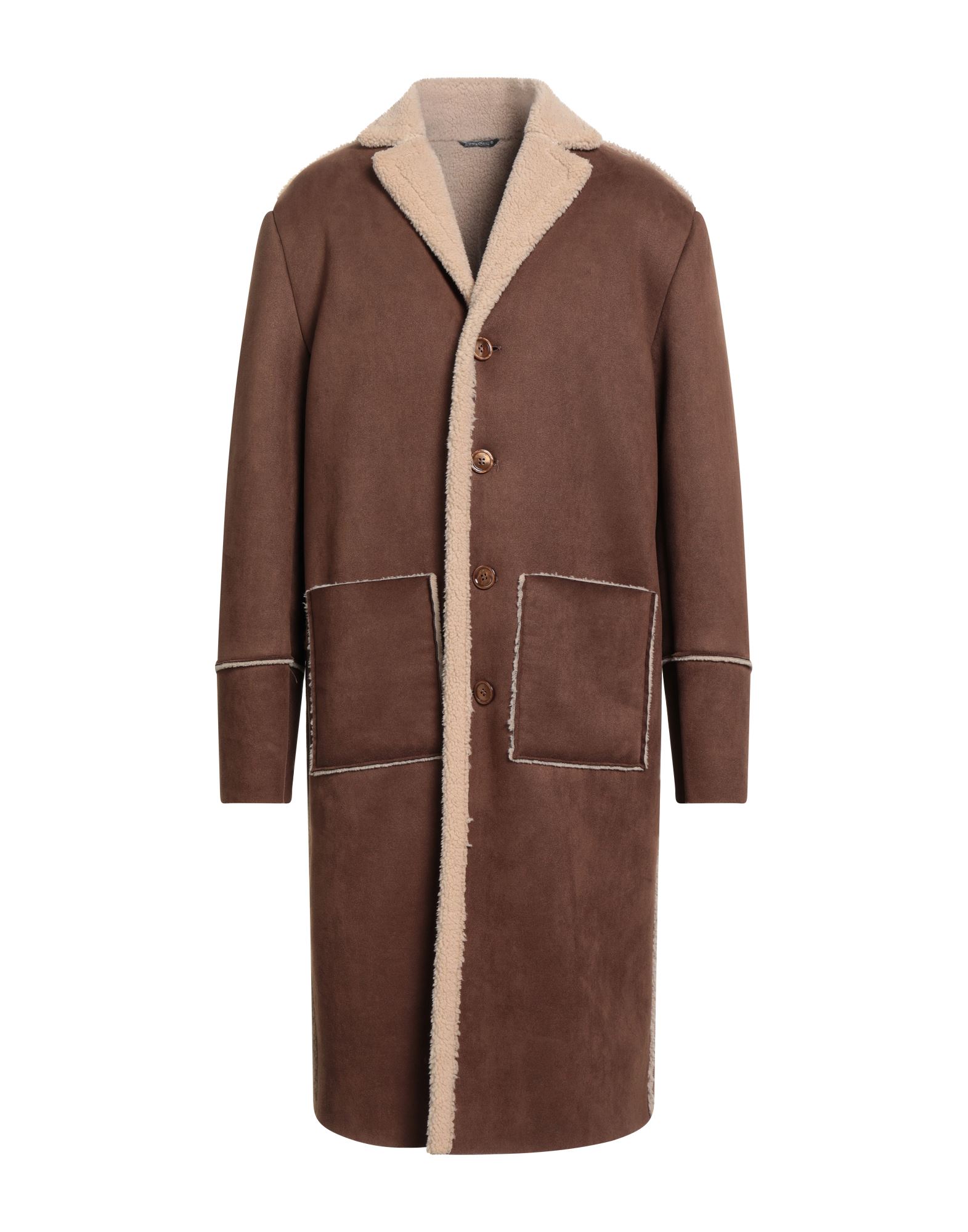 DANIELE ALESSANDRINI Shearling- & Kunstfell Herren Braun von DANIELE ALESSANDRINI