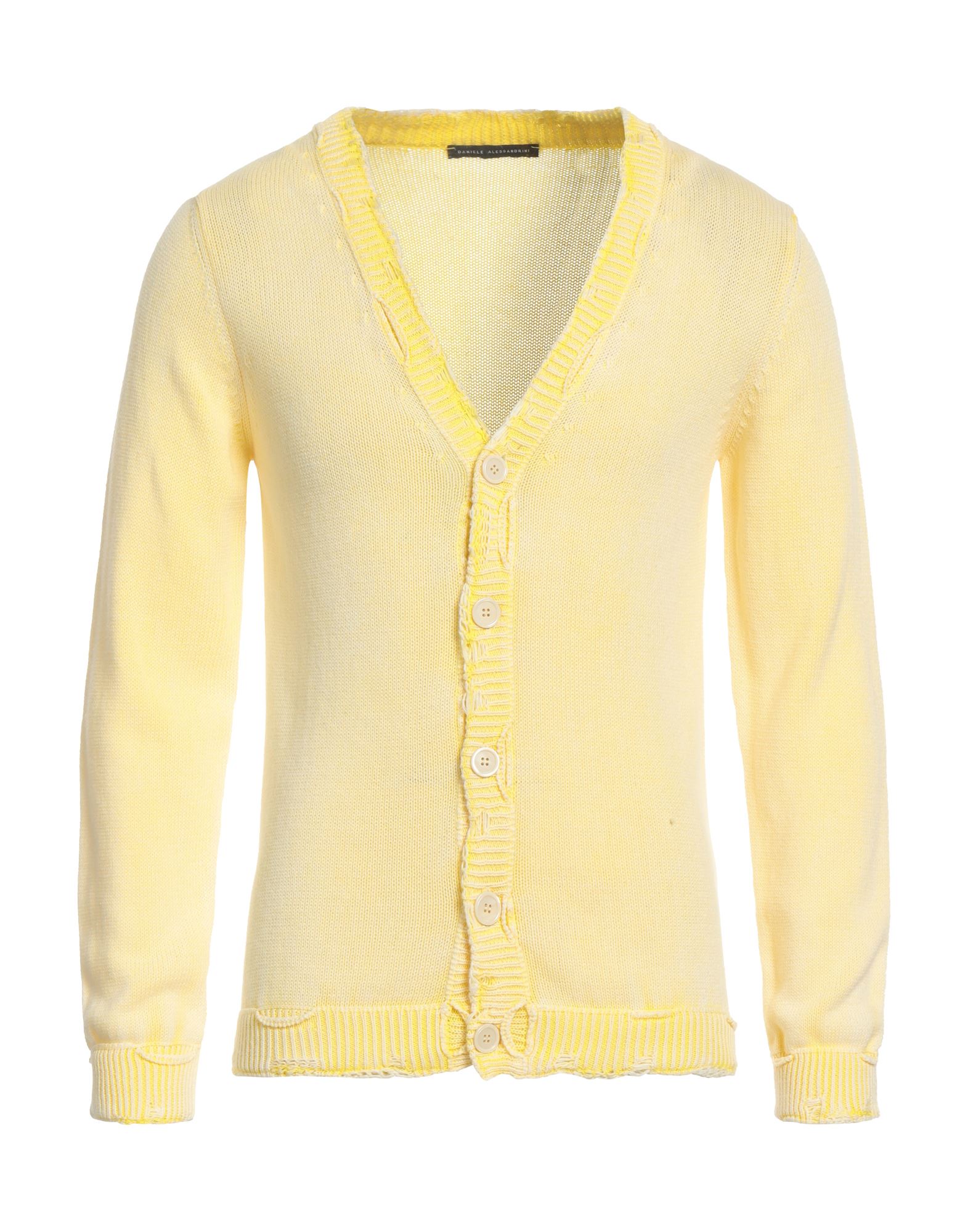 DANIELE ALESSANDRINI Strickjacke Herren Gelb DANIELE ALESSANDRINI Strickjacke Herren Gelb von DANIELE ALESSANDRINI