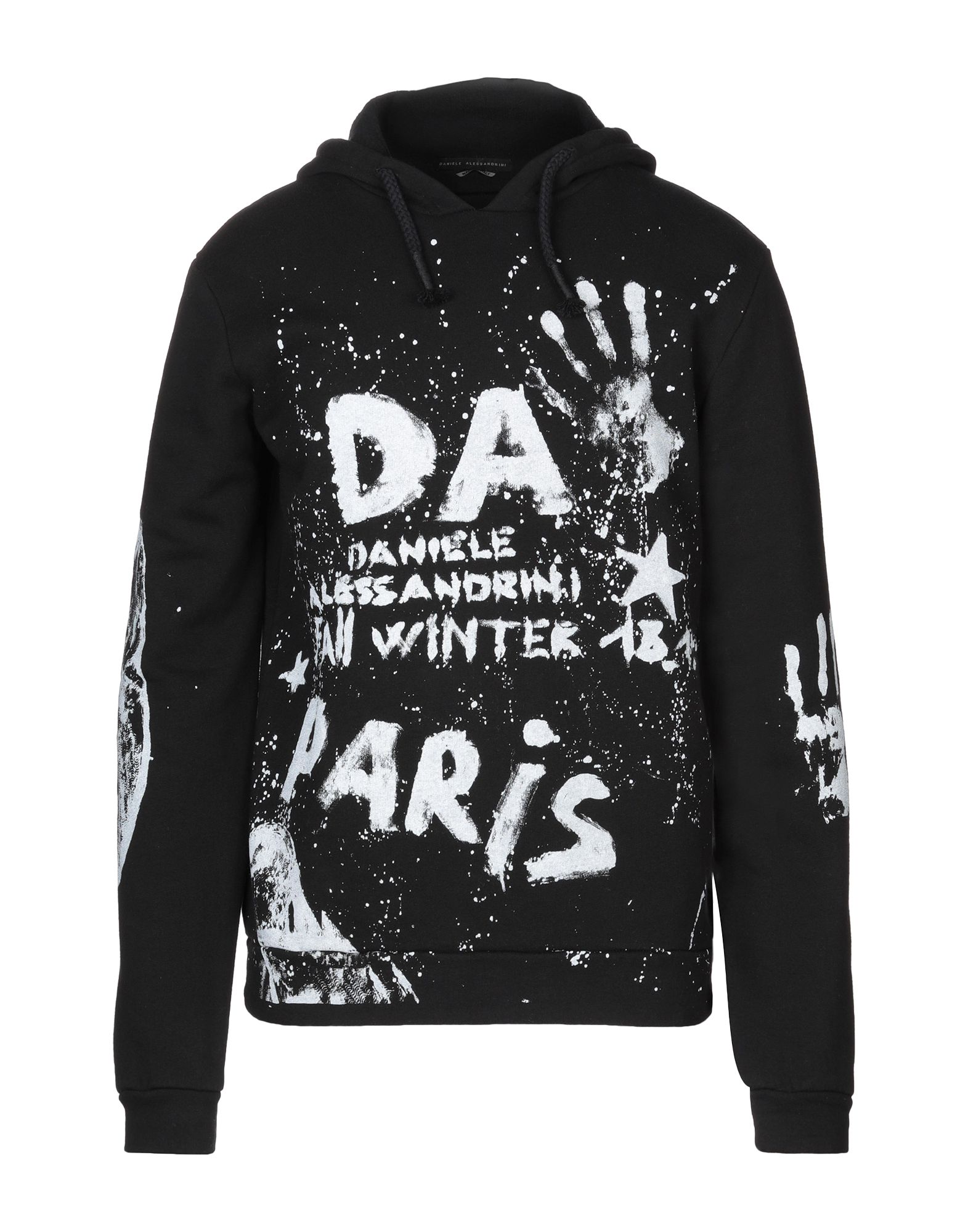DANIELE ALESSANDRINI Sweatshirt Herren Schwarz von DANIELE ALESSANDRINI