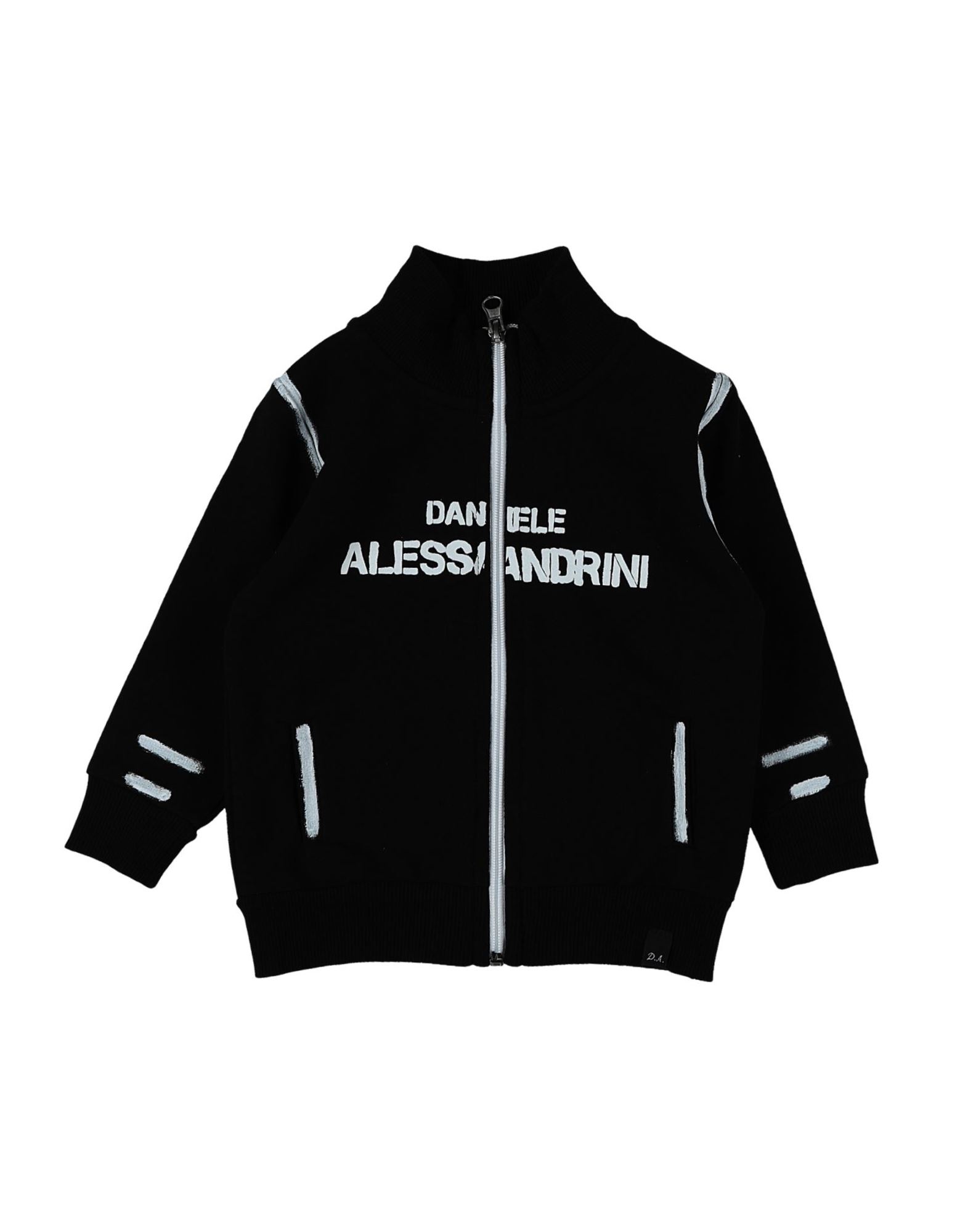 DANIELE ALESSANDRINI Sweatshirt Kinder Schwarz von DANIELE ALESSANDRINI