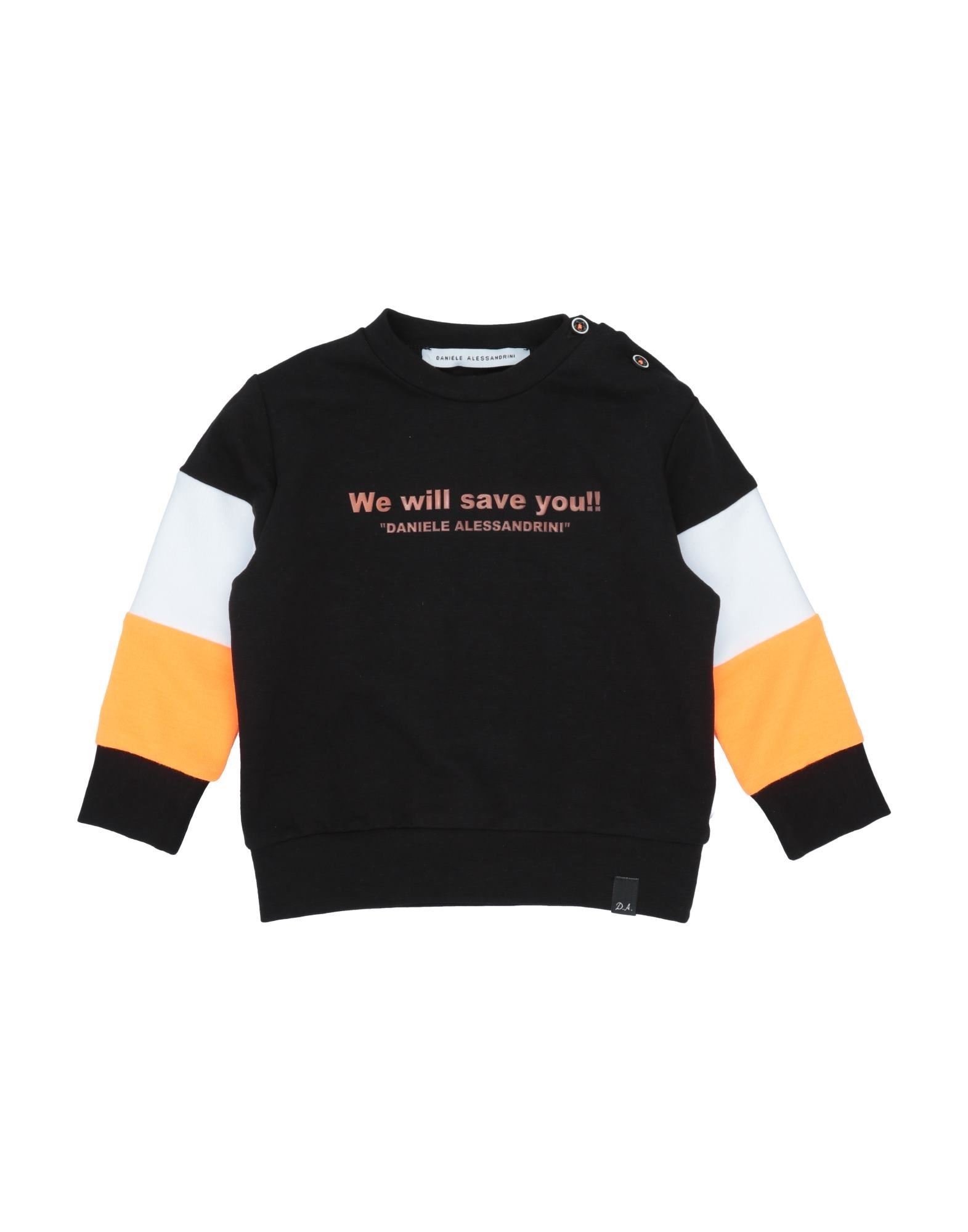 DANIELE ALESSANDRINI Sweatshirt Kinder Schwarz von DANIELE ALESSANDRINI