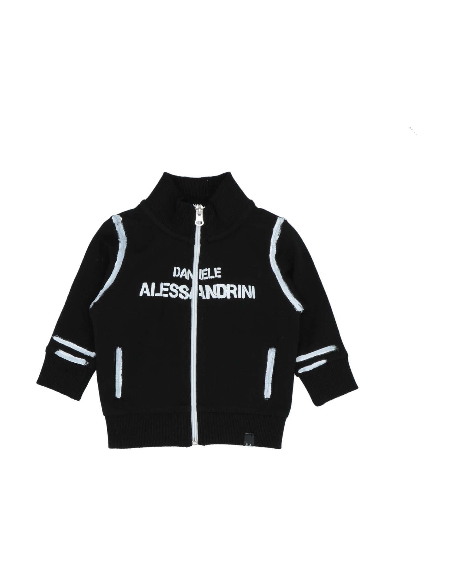 DANIELE ALESSANDRINI Sweatshirt Kinder Schwarz von DANIELE ALESSANDRINI