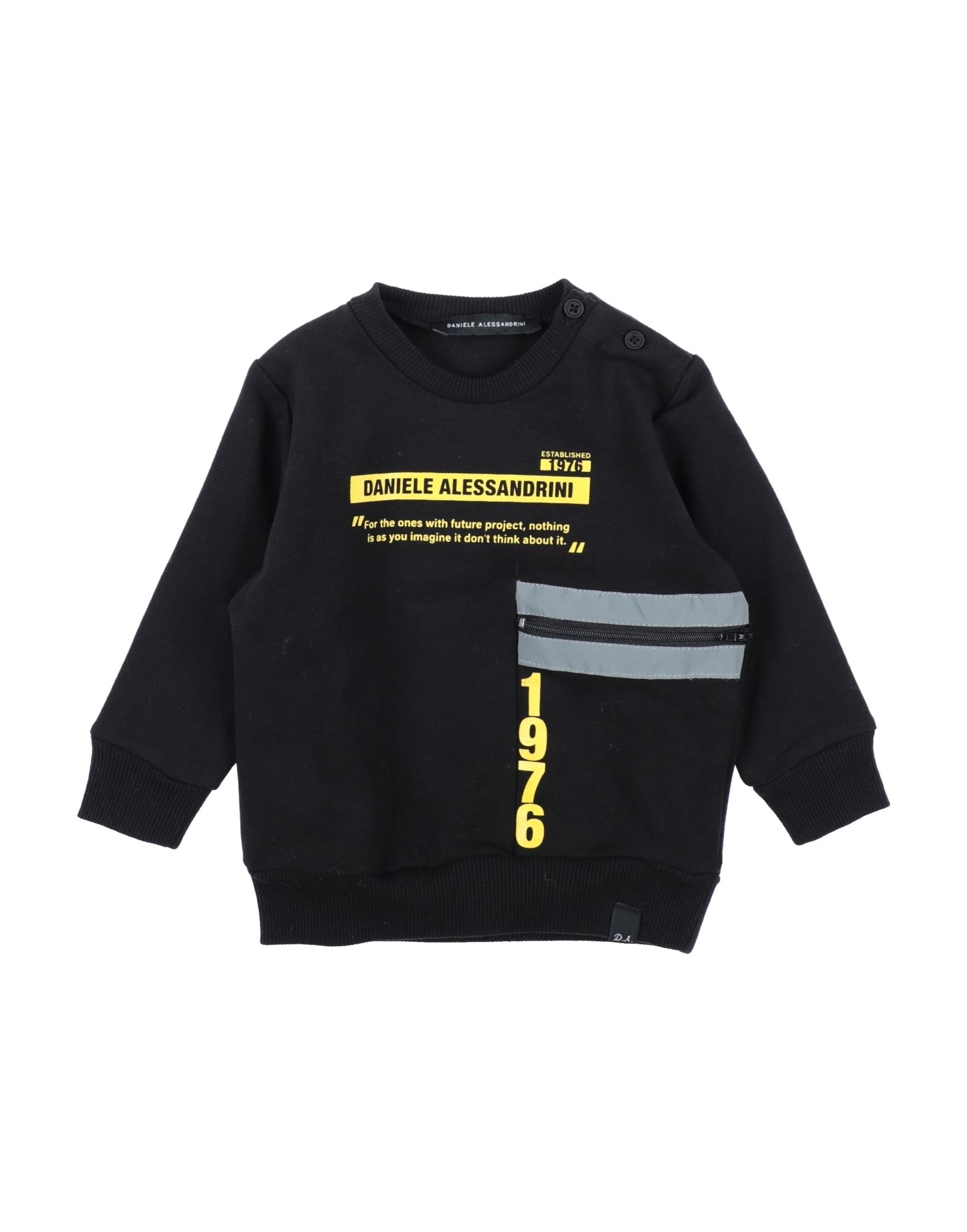 DANIELE ALESSANDRINI Sweatshirt Kinder Schwarz von DANIELE ALESSANDRINI