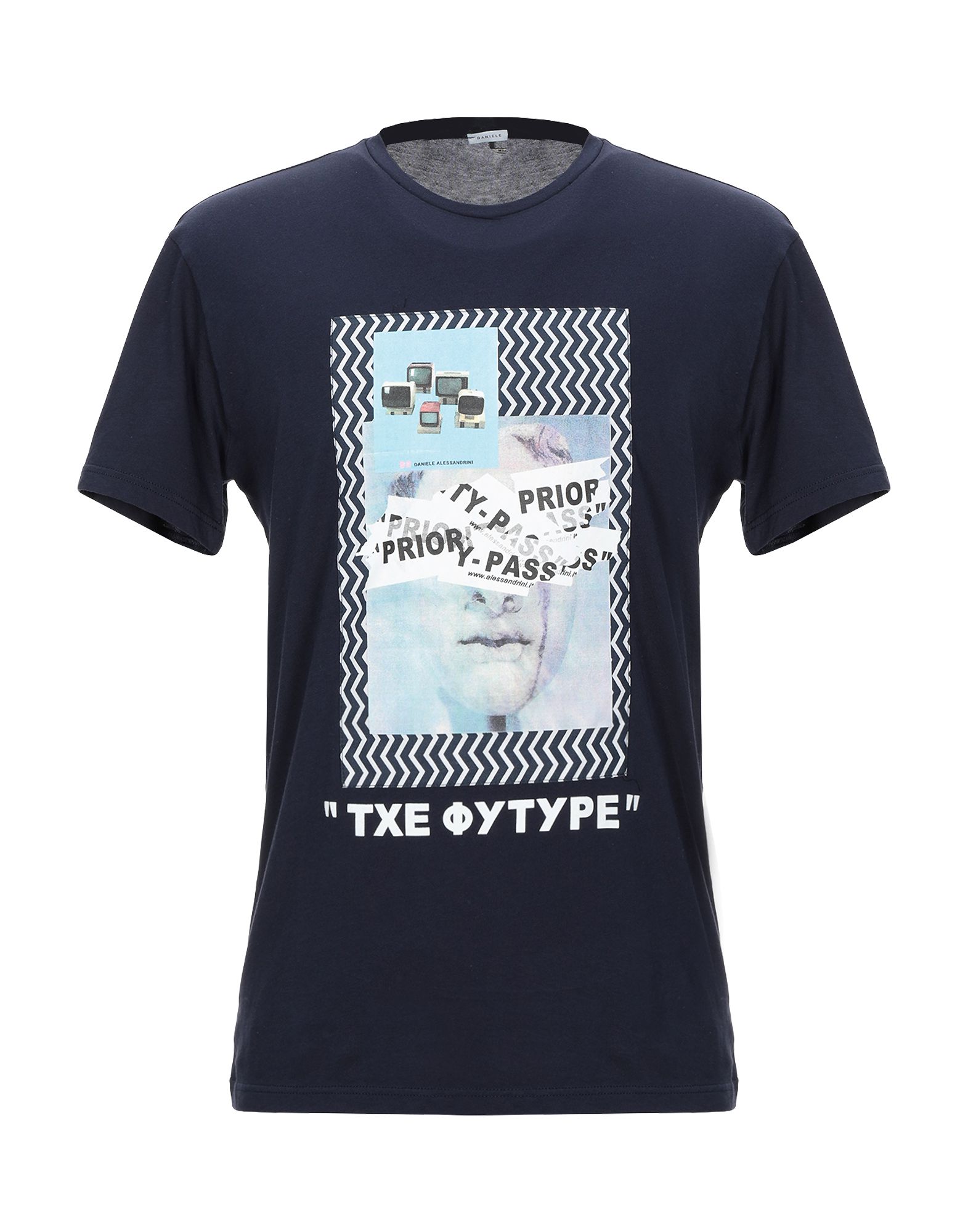 DANIELE ALESSANDRINI T-shirts Herren Blau von DANIELE ALESSANDRINI