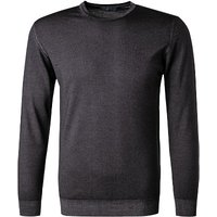 DANIELE FIESOLI Herren Pullover grau Merinowolle unifarben von DANIELE FIESOLI