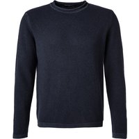 DANIELE FIESOLI Herren Pullover blau unifarben von DANIELE FIESOLI