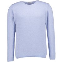 DANIELE FIESOLI Herren Pullover blau unifarben von DANIELE FIESOLI