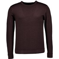 DANIELE FIESOLI Herren Pullover braun Merinowolle unifarben von DANIELE FIESOLI