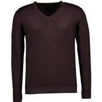 DANIELE FIESOLI Herren Pullover braun Merinowolle unifarben von DANIELE FIESOLI