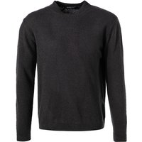 DANIELE FIESOLI Herren Pullover grau Merinowolle unifarben von DANIELE FIESOLI