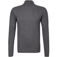 DANIELE FIESOLI Herren Stehkragenpullover grau unifarben von DANIELE FIESOLI