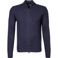 DANIELE FIESOLI Herren Strickjacke blau Kaschmir unifarben von DANIELE FIESOLI