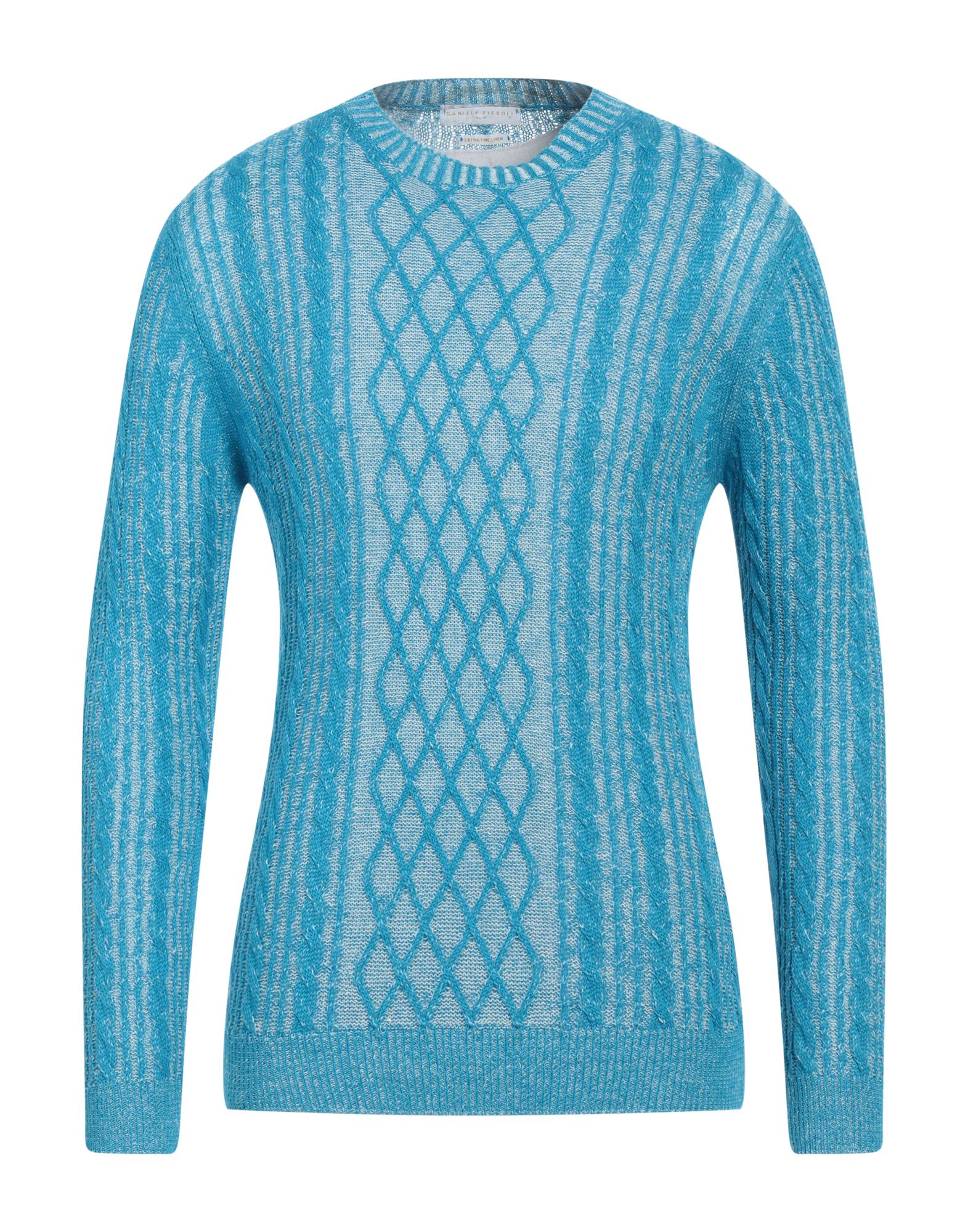 DANIELE FIESOLI Pullover Herren Azurblau von DANIELE FIESOLI