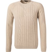 DANIELE FIESOLI Herren Pullover beige unifarben von DANIELE FIESOLI