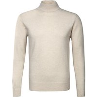 DANIELE FIESOLI Herren Stehkragenpullover beige unifarben von DANIELE FIESOLI