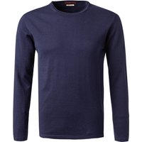 DANIELE FIESOLI Herren Pullover blau unifarben von DANIELE FIESOLI