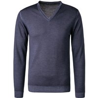DANIELE FIESOLI Herren Pullover blau unifarben von DANIELE FIESOLI