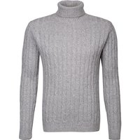 DANIELE FIESOLI Herren Rollkragenpullover grau Kaschmir unifarben von DANIELE FIESOLI