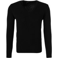 DANIELE FIESOLI Herren Pullover schwarz unifarben von DANIELE FIESOLI