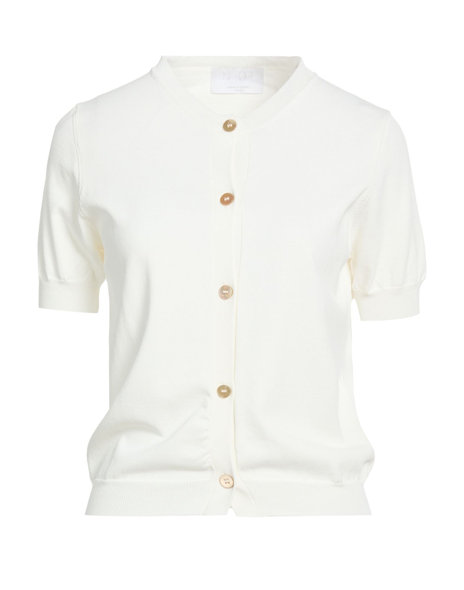 DANIELE FIESOLI Strickjacke Damen Weiß von DANIELE FIESOLI